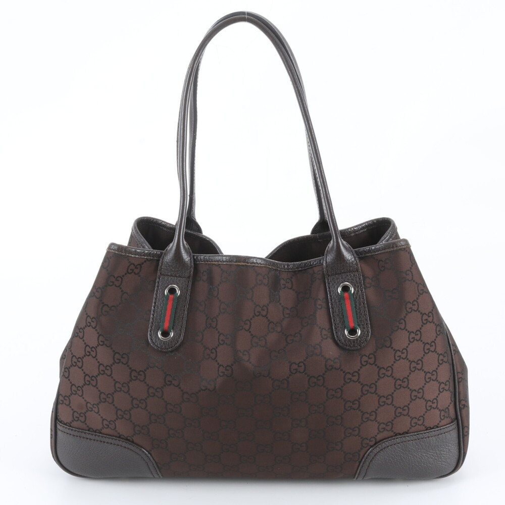 GUCCI Authentic Brown Leather Shoulder Bag - Picture 3 of 9